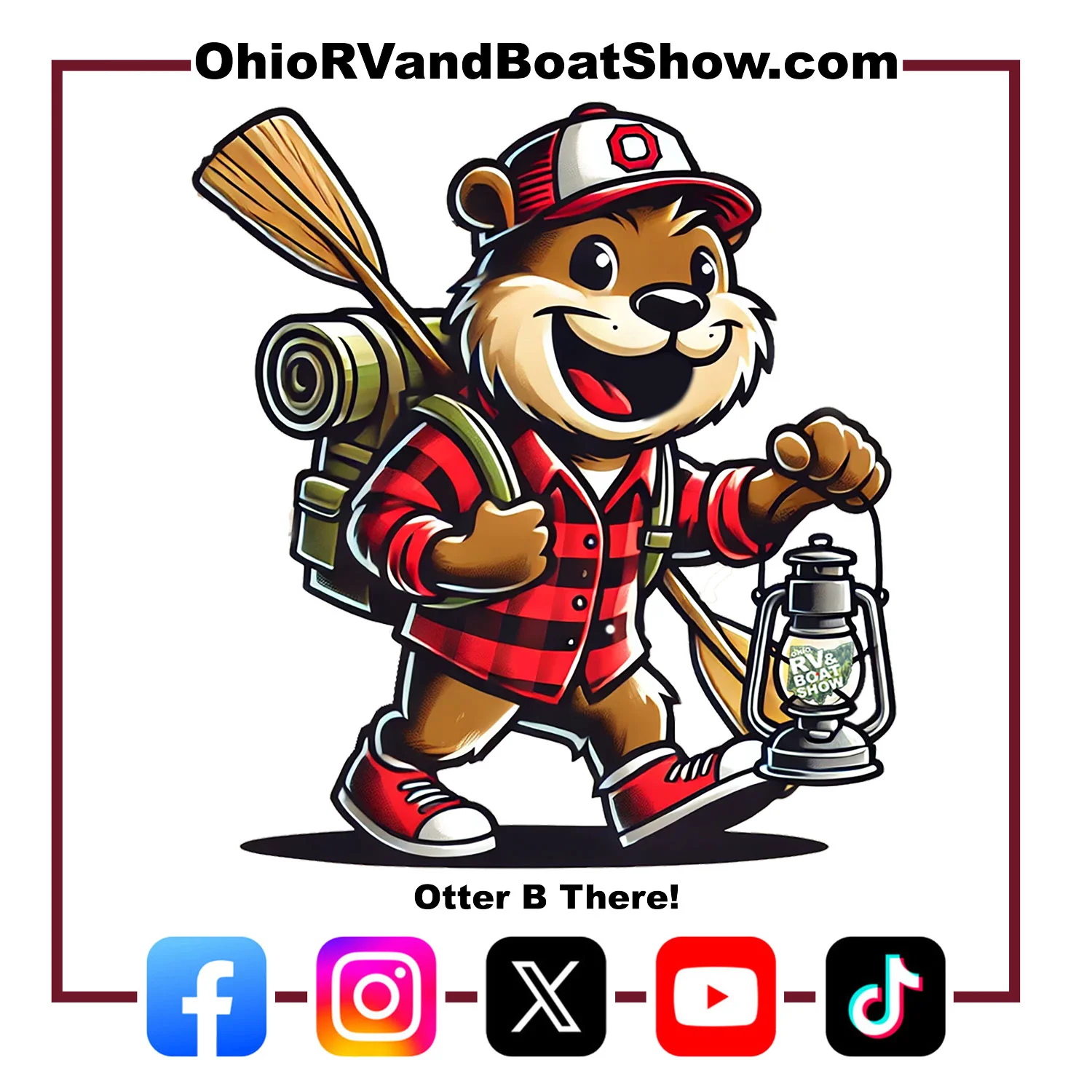 Otter B There! Ohio RV & Boat Show, January 8 to 17, 2027, Columbus Expo Center.